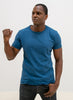 340gr - t-shirt premium 100% coton bio - Bleu